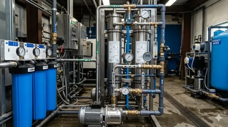 Osmoseanlage zur Wasseraufbereitung in einer SB-Waschanlage